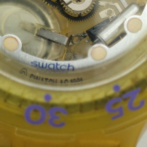 Swatch Jelly Bubbles SDK104 1991 Scuba 200 Collection RARE Upside Down Movement - Picture 14 of 14